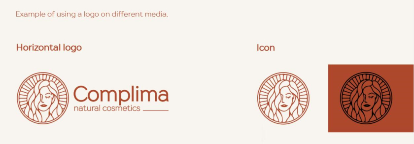 Natural cosmetics 天然化妝品logo設(shè)計“長發(fā)女性”形象