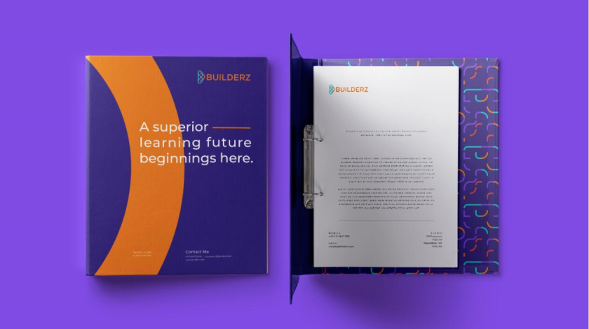Builderz 兒童教育平臺品牌設計-logo,vi設計