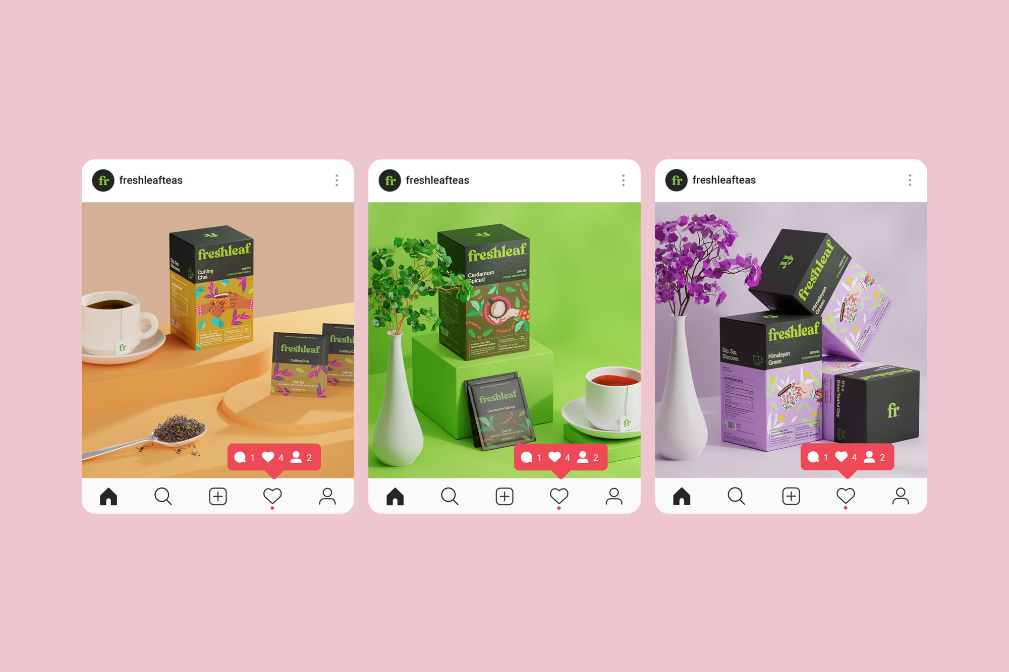 Freshleaf袋泡茶葉包裝設(shè)計,現(xiàn)代時尚矢量插畫風(fēng)格 Freshleaf袋泡茶葉包裝設(shè)計,現(xiàn)代時尚矢量插畫風(fēng)格