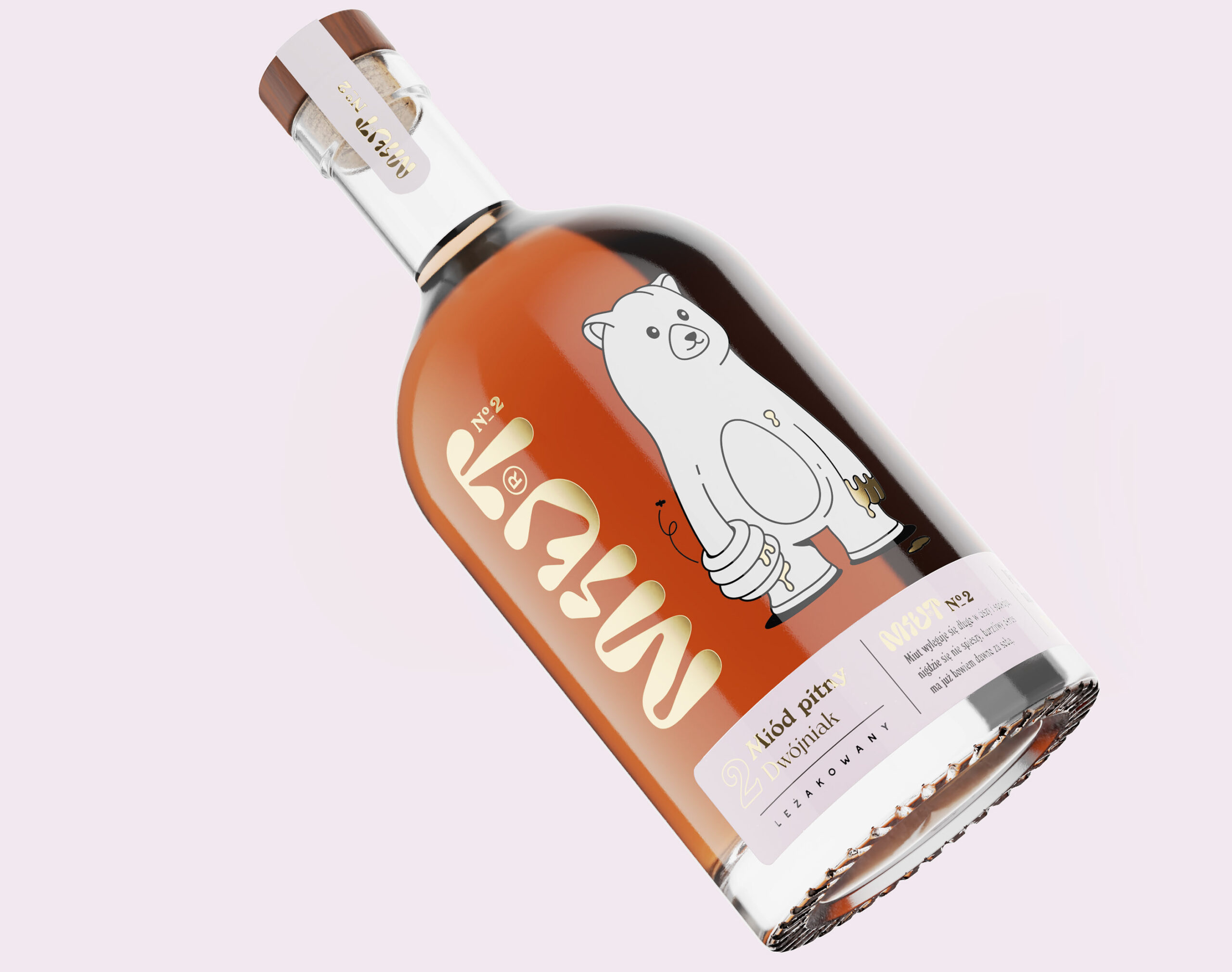 Miut 蜂蜜酒品牌包裝設(shè)計(jì),一只拿著蜂巢的熊插畫(huà) Miut 蜂蜜酒品牌包裝設(shè)計(jì),一只拿著蜂巢的熊插畫(huà)