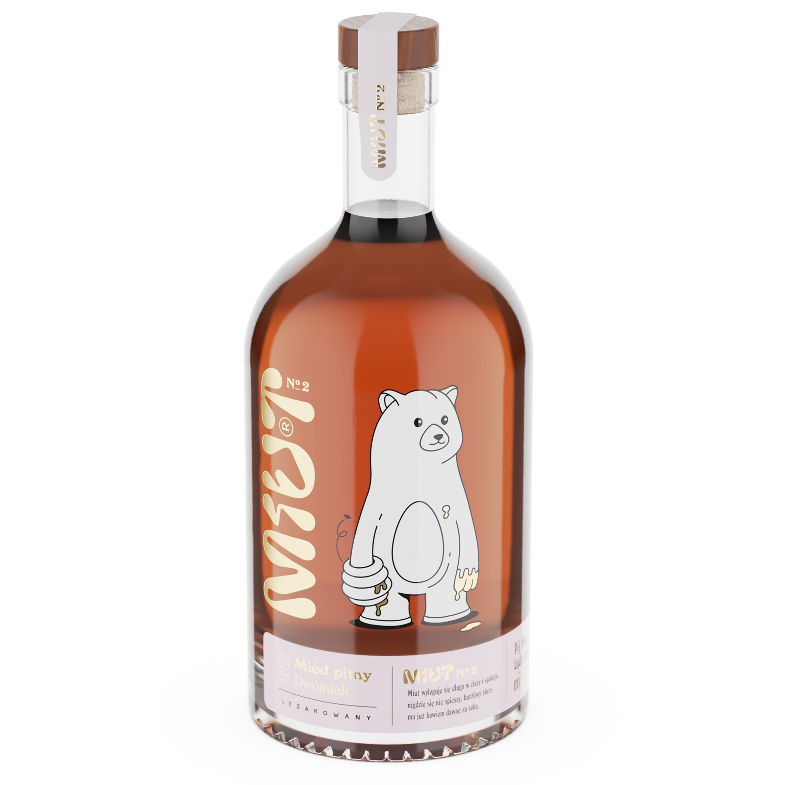 Miut 蜂蜜酒品牌包裝設(shè)計(jì),一只拿著蜂巢的熊插畫(huà) Miut 蜂蜜酒品牌包裝設(shè)計(jì),一只拿著蜂巢的熊插畫(huà)