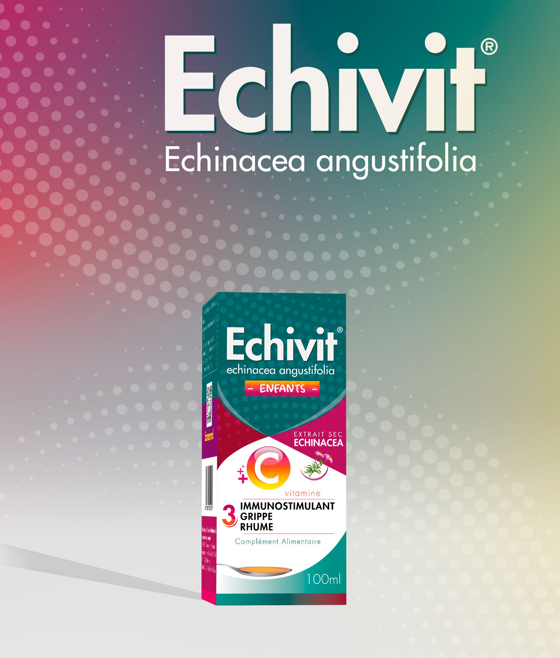 Ecivit OTC藥品包裝設(shè)計(jì)，突出品牌與交叉色塊版式