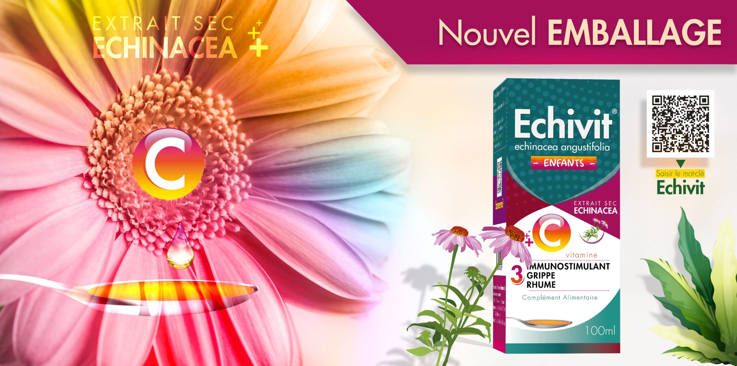 Ecivit OTC藥品包裝設(shè)計(jì)，突出品牌與交叉色塊版式