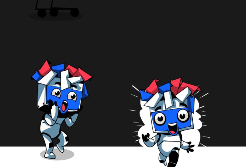 Roma Bot 機(jī)器人電腦屏幕IP卡通吉祥物設(shè)計(jì)