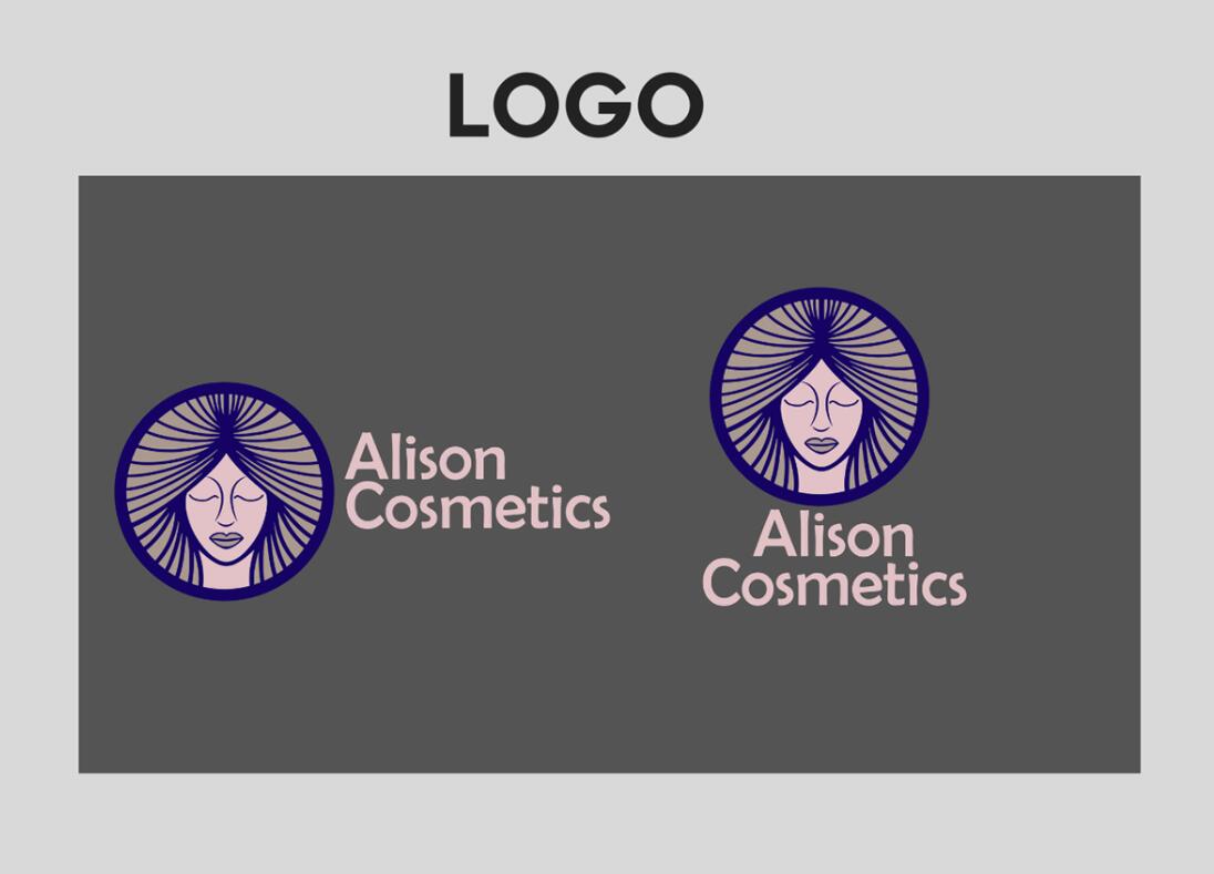 Alison艾 莉森化妝品品牌logo設(shè)計(jì)“女性頭像”圖案