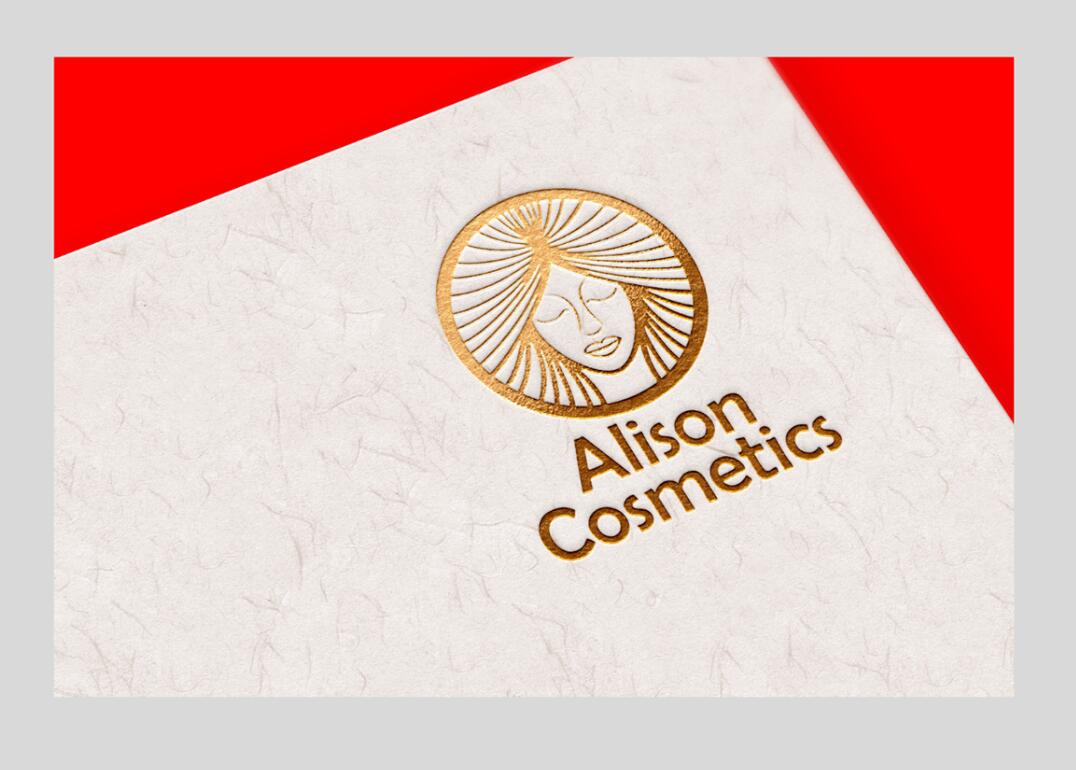 Alison艾 莉森化妝品品牌logo設(shè)計(jì)“女性頭像”圖案