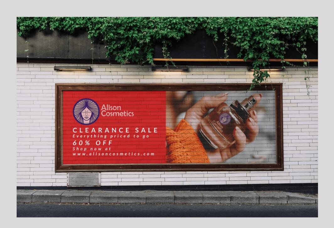 Alison艾 莉森化妝品品牌logo設(shè)計(jì)“女性頭像”圖案