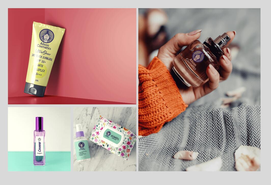 Alison艾 莉森化妝品品牌logo設(shè)計(jì)“女性頭像”圖案