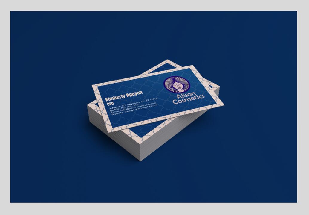 Alison艾 莉森化妝品品牌logo設(shè)計(jì)“女性頭像”圖案