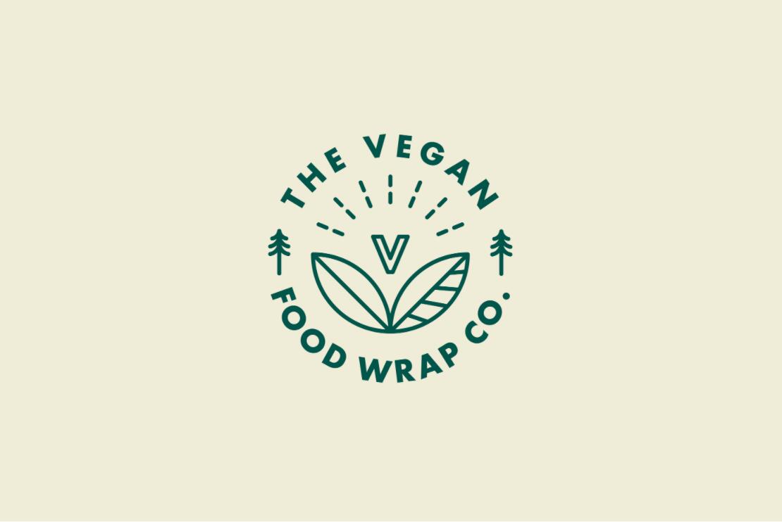 The Vegan 天然植物素食品牌logo設(shè)計“有機徽章”圖案