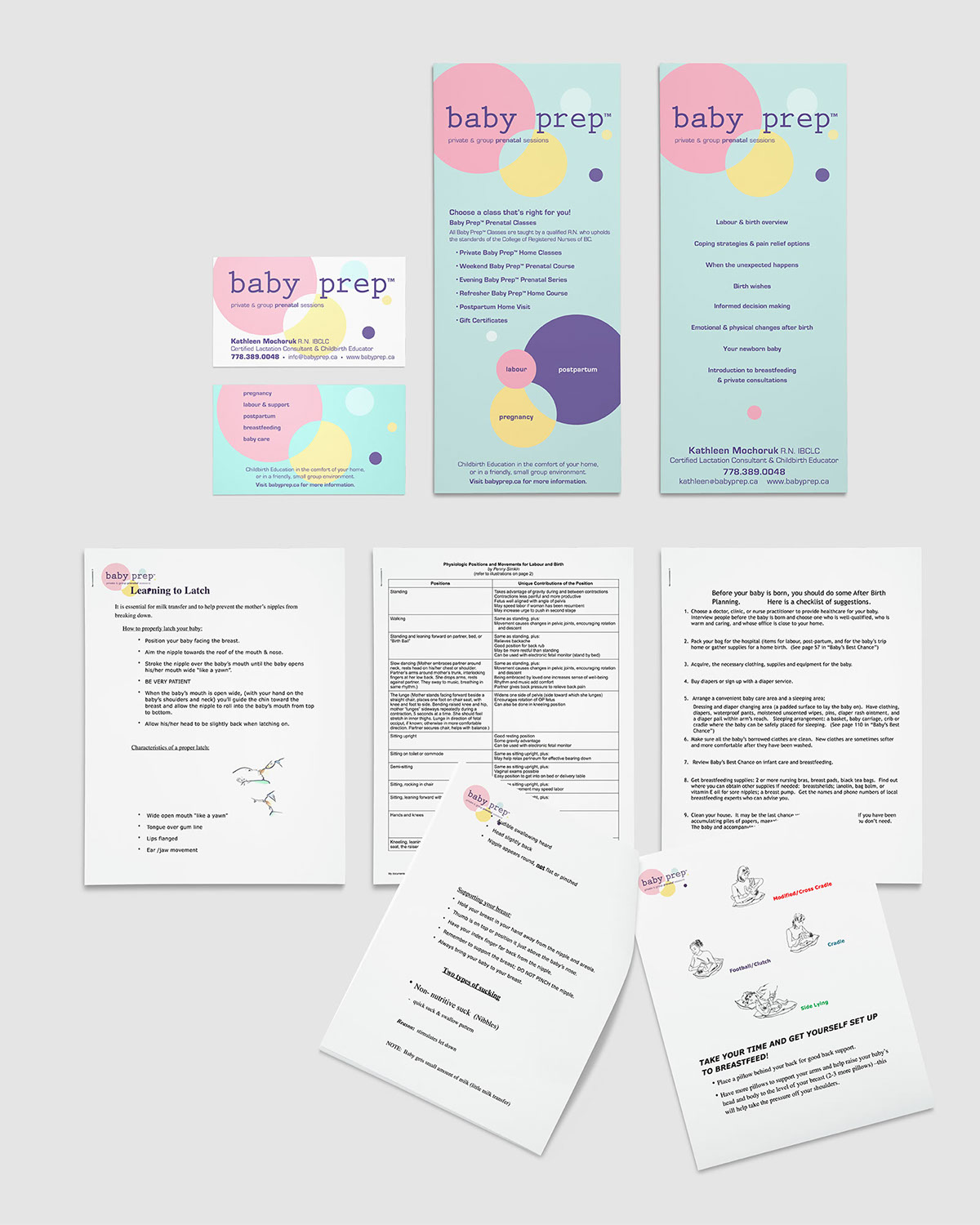 Baby Prep 孕婦產前醫(yī)療教育品牌形象logo設計“心+子宮內嬰兒+孕婦”