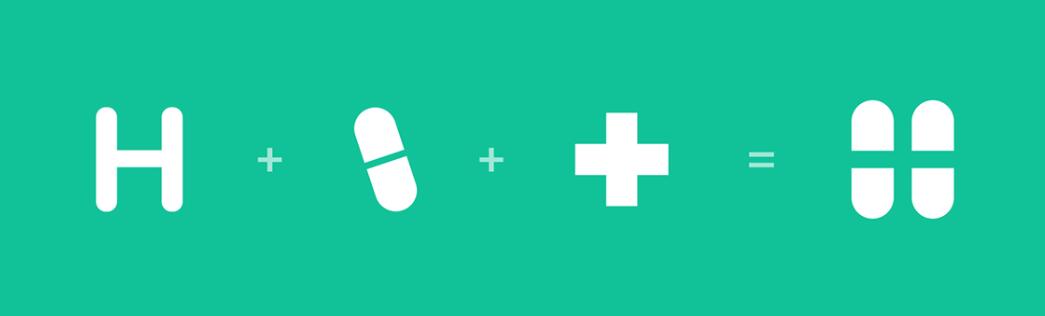 Hera Clinic 赫拉診所醫(yī)院logo設(shè)計(jì)vi設(shè)計(jì)，H字母+十字