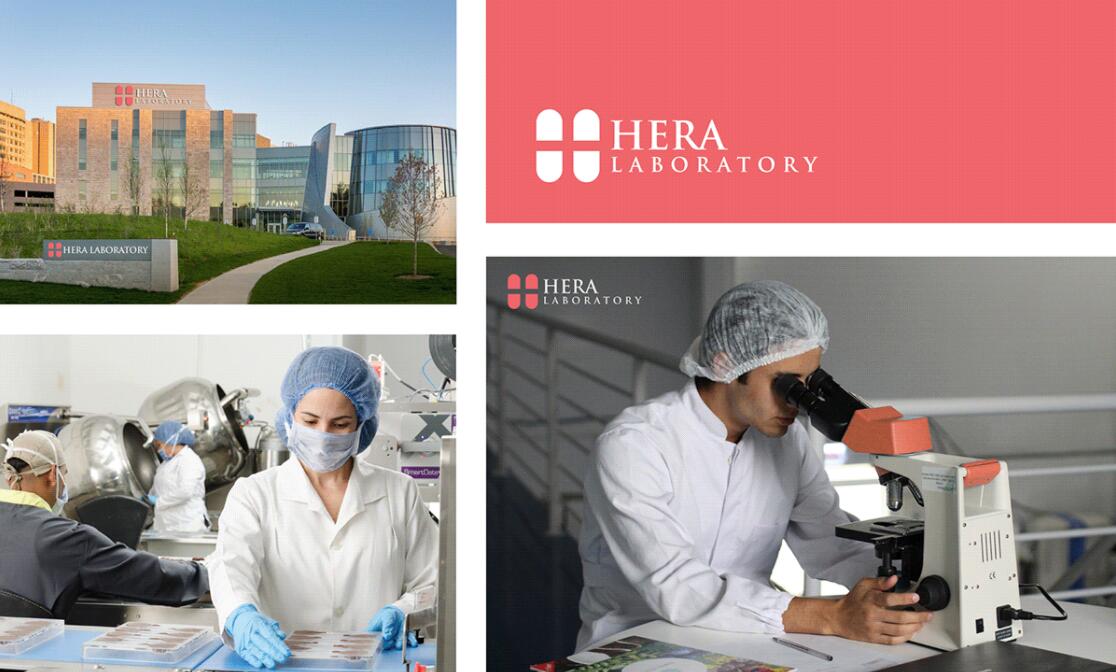 Hera Clinic 赫拉診所醫(yī)院logo設(shè)計(jì)vi設(shè)計(jì)，H字母+十字