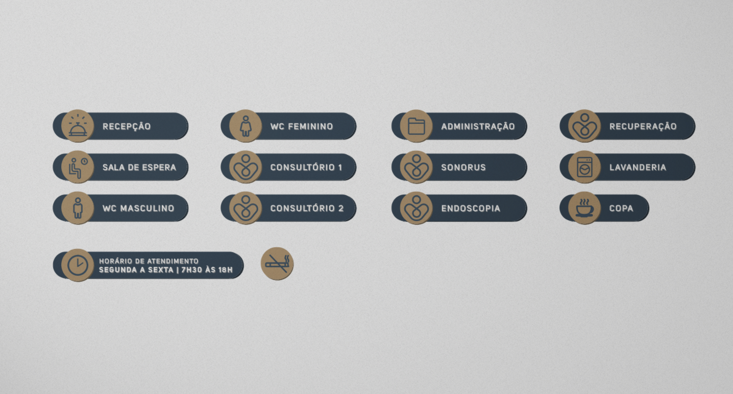 Medclin 高端醫(yī)療體檢醫(yī)院logo設(shè)計(jì)vi設(shè)計(jì)，藍(lán)金尊貴體驗(yàn)氛圍