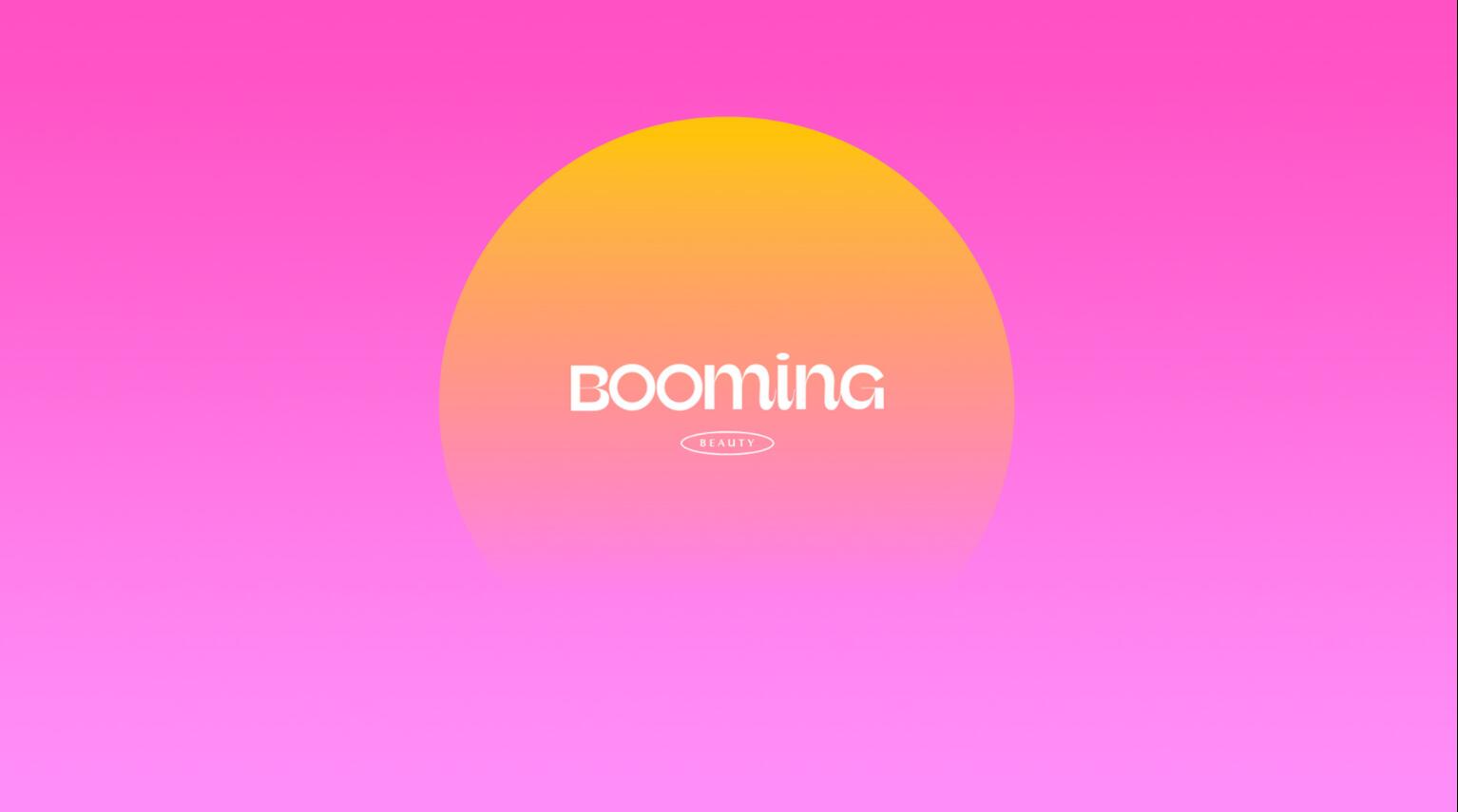 BOOMING 彩妝化妝品包裝設(shè)計(jì)，“粉金漸變色”金屬箔和閃光裝飾設(shè)計(jì)