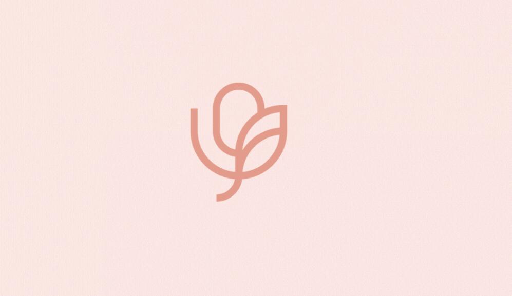 Oroface牙科牙齒矯正與口腔美容醫(yī)療診所logo設(shè)計vi設(shè)計，花朵字母logo+粉綠配色