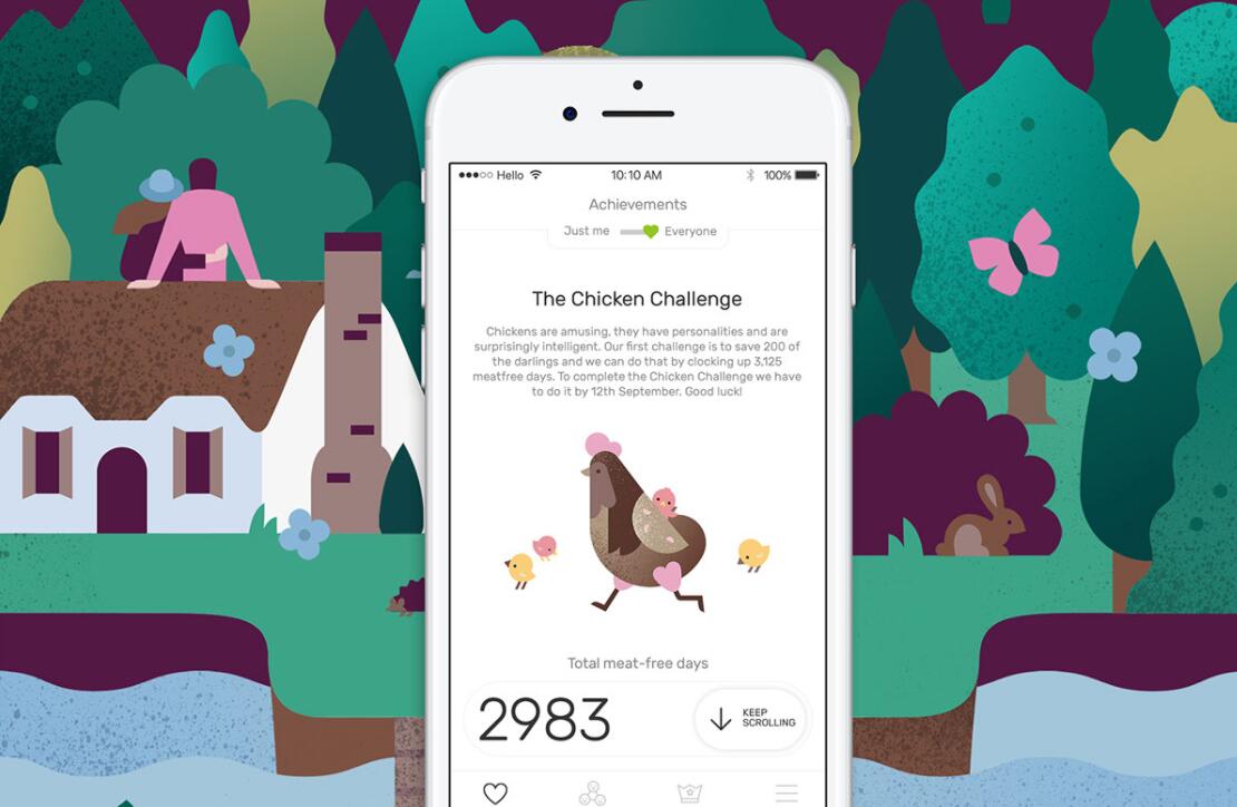 The Darwin Challenge不吃肉app應(yīng)用程序界面設(shè)計(jì)與風(fēng)景矢量插畫設(shè)計(jì)風(fēng)格 The Darwin Challenge不吃肉app應(yīng)用程序界面設(shè)計(jì)與風(fēng)景矢量插畫設(shè)計(jì)風(fēng)格