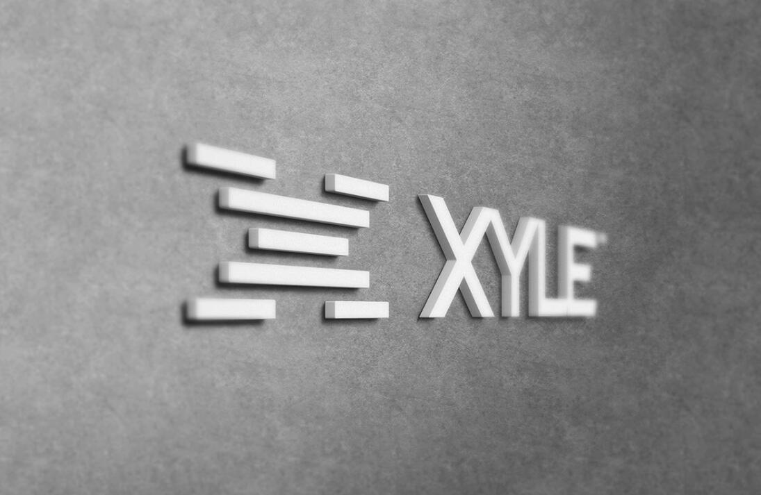 Xyle建筑設計公司logo設計品牌形象vis設計，表達信任累積的x磚塊logo