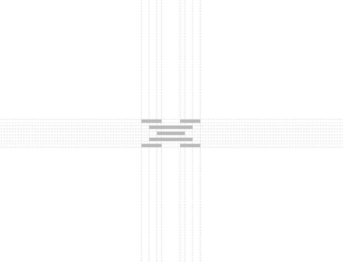 Xyle建筑設計公司logo設計品牌形象vis設計，x磚塊logo與超酷黑白漸變vi風