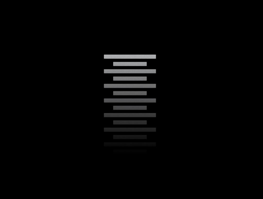 Xyle建筑設計公司logo設計品牌形象vis設計，x磚塊logo與超酷黑白漸變vi風