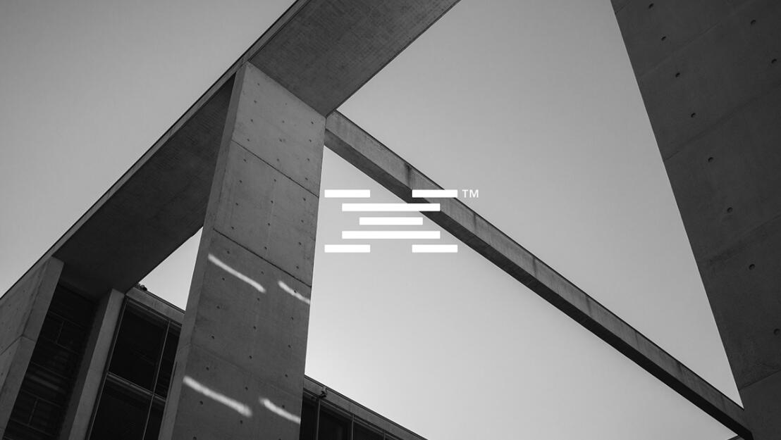 Xyle建筑設計公司logo設計品牌形象vis設計，x磚塊logo與超酷黑白漸變vi風