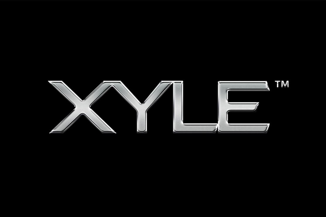 Xyle建筑設計公司logo設計品牌形象vis設計，x磚塊logo與超酷黑白漸變vi風