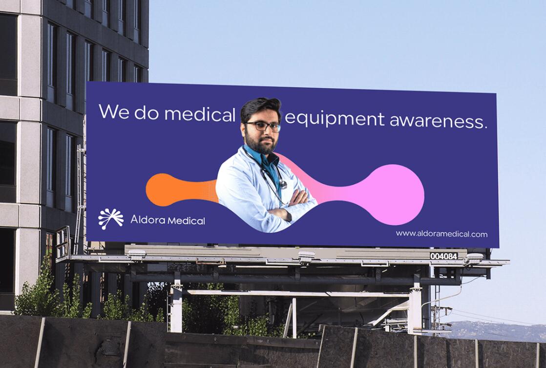 Aldora 醫(yī)療用品公司logo設(shè)計(jì)vi設(shè)計(jì)，基因重疊+字母A