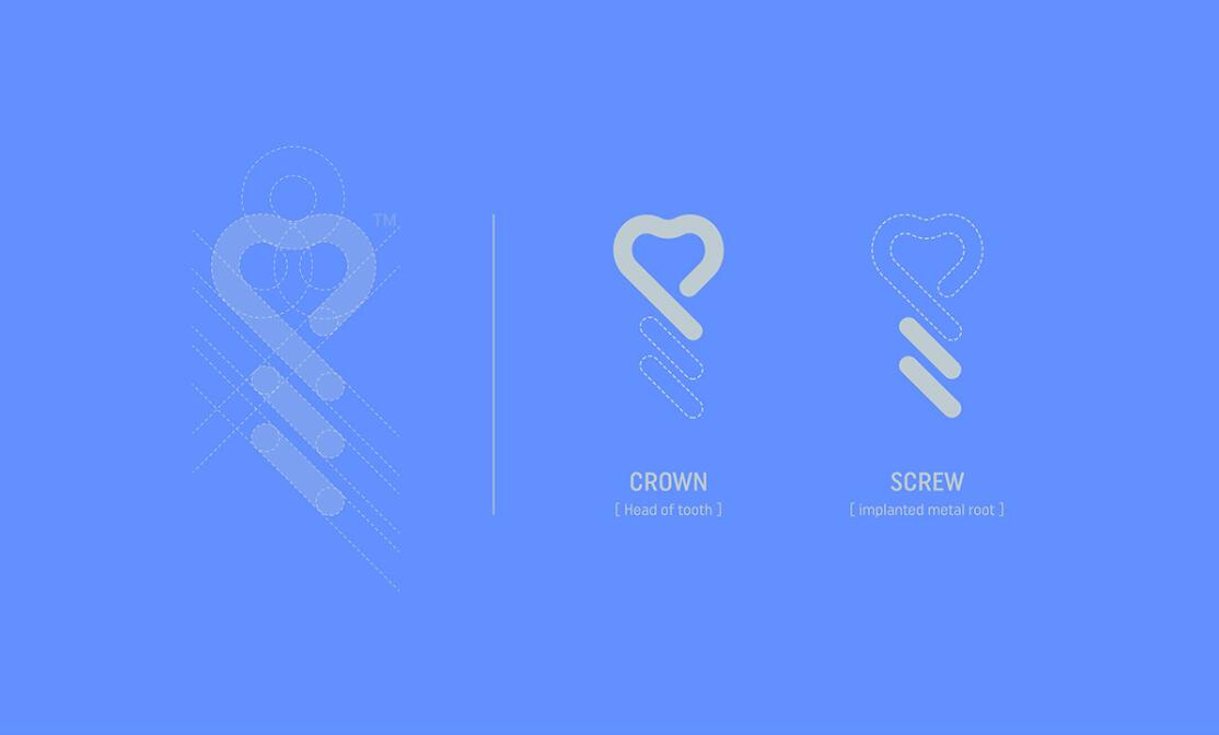 DMIC 亞科診所品牌logo-vi設(shè)計，明亮輕藍紫色搭配略灰色