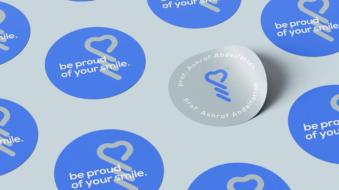 DMIC 亞科診所品牌logo-vi設(shè)計，明亮輕藍紫色搭配略灰色