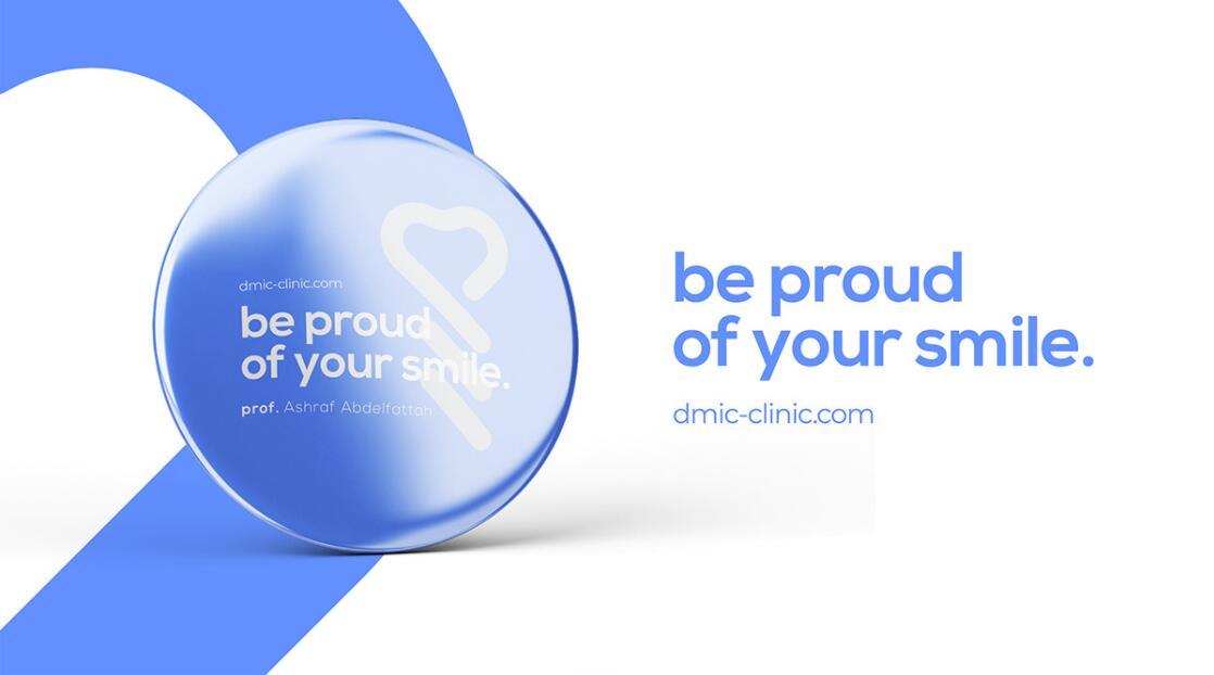 DMIC 亞科診所品牌logo-vi設(shè)計，明亮輕藍紫色搭配略灰色