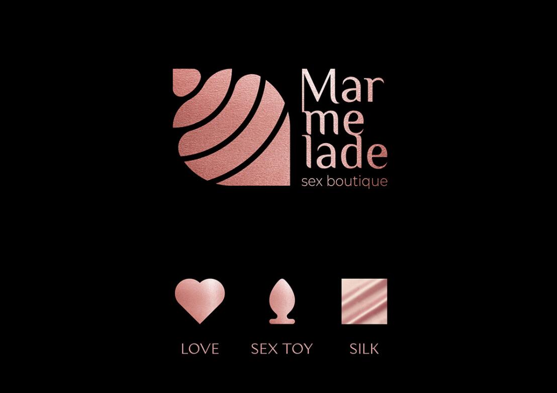 Marmelade 成人性用品品牌logo設(shè)計(jì)vi設(shè)計(jì)，神秘誘惑風(fēng)格