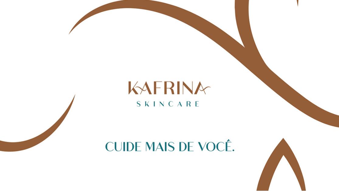 KAFRINA美容護(hù)膚產(chǎn)品品牌logo/vi設(shè)計(jì)，雙A字母+橢圓形品牌形象識(shí)別