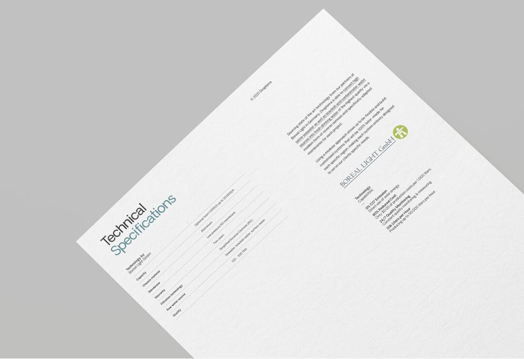 Dropterra 淡水清潔凈化公司logo設(shè)計“線條水滴”元素