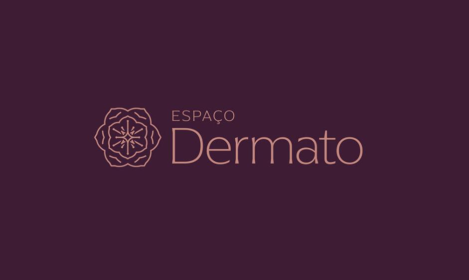 Espa?o Dermato 皮膚病醫(yī)療診所及醫(yī)美醫(yī)院logo設(shè)計(jì)vi設(shè)計(jì)，桃花元素