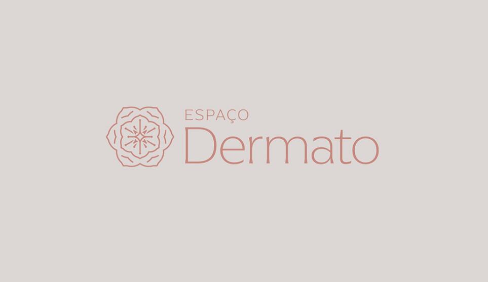 Espa?o Dermato 皮膚病醫(yī)療診所及醫(yī)美醫(yī)院logo設(shè)計(jì)vi設(shè)計(jì)，桃花元素