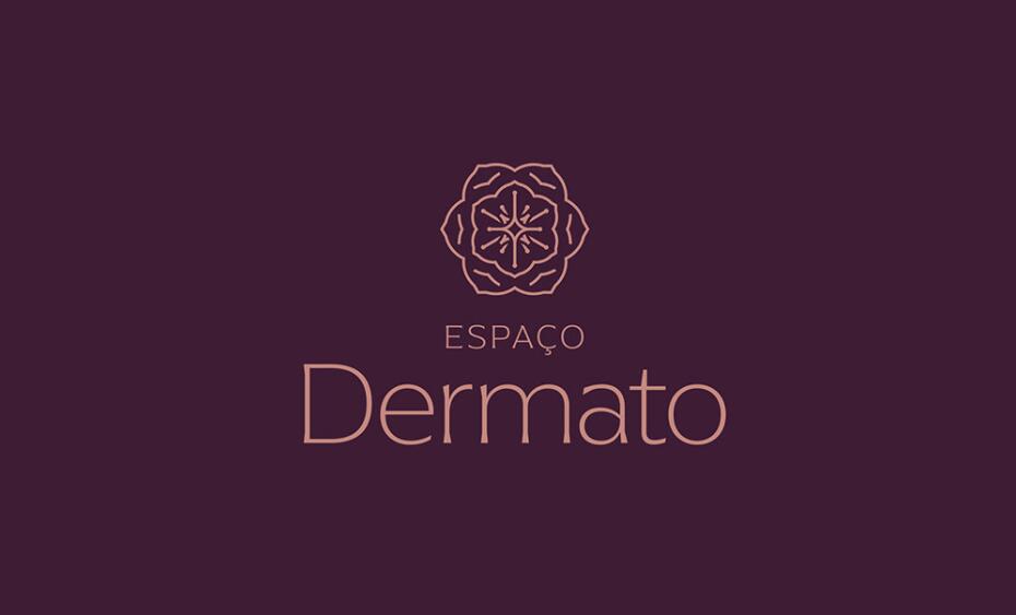 Espa?o Dermato 皮膚病醫(yī)療診所及醫(yī)美醫(yī)院logo設(shè)計(jì)vi設(shè)計(jì)，桃花元素