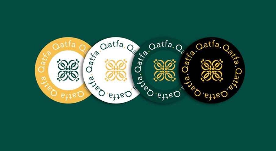 Qatfa 蜂蜜在線商店對稱Q字母logo設(shè)計 Qatfa 蜂蜜在線商店對稱Q字母logo設(shè)計