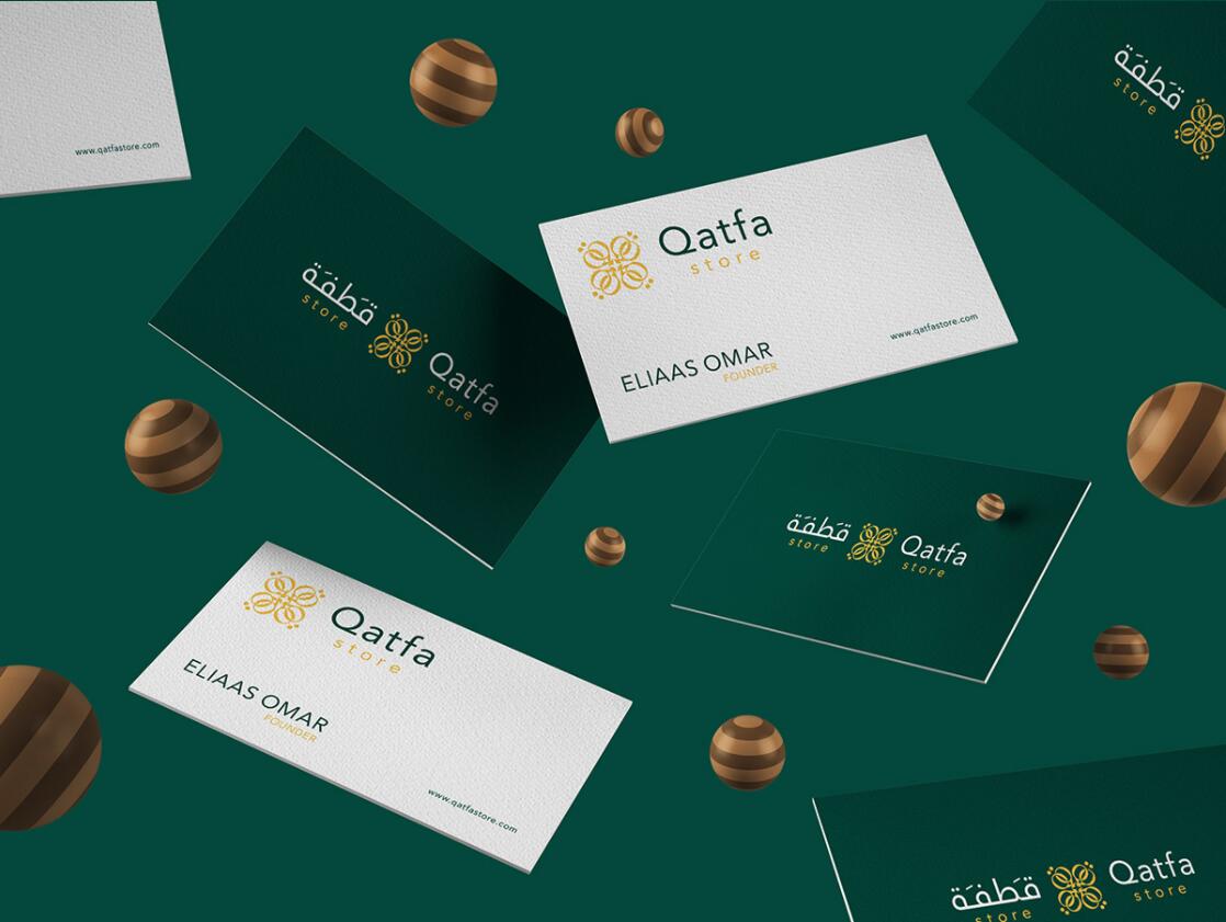 Qatfa 蜂蜜在線商店對稱Q字母logo設(shè)計 Qatfa 蜂蜜在線商店對稱Q字母logo設(shè)計