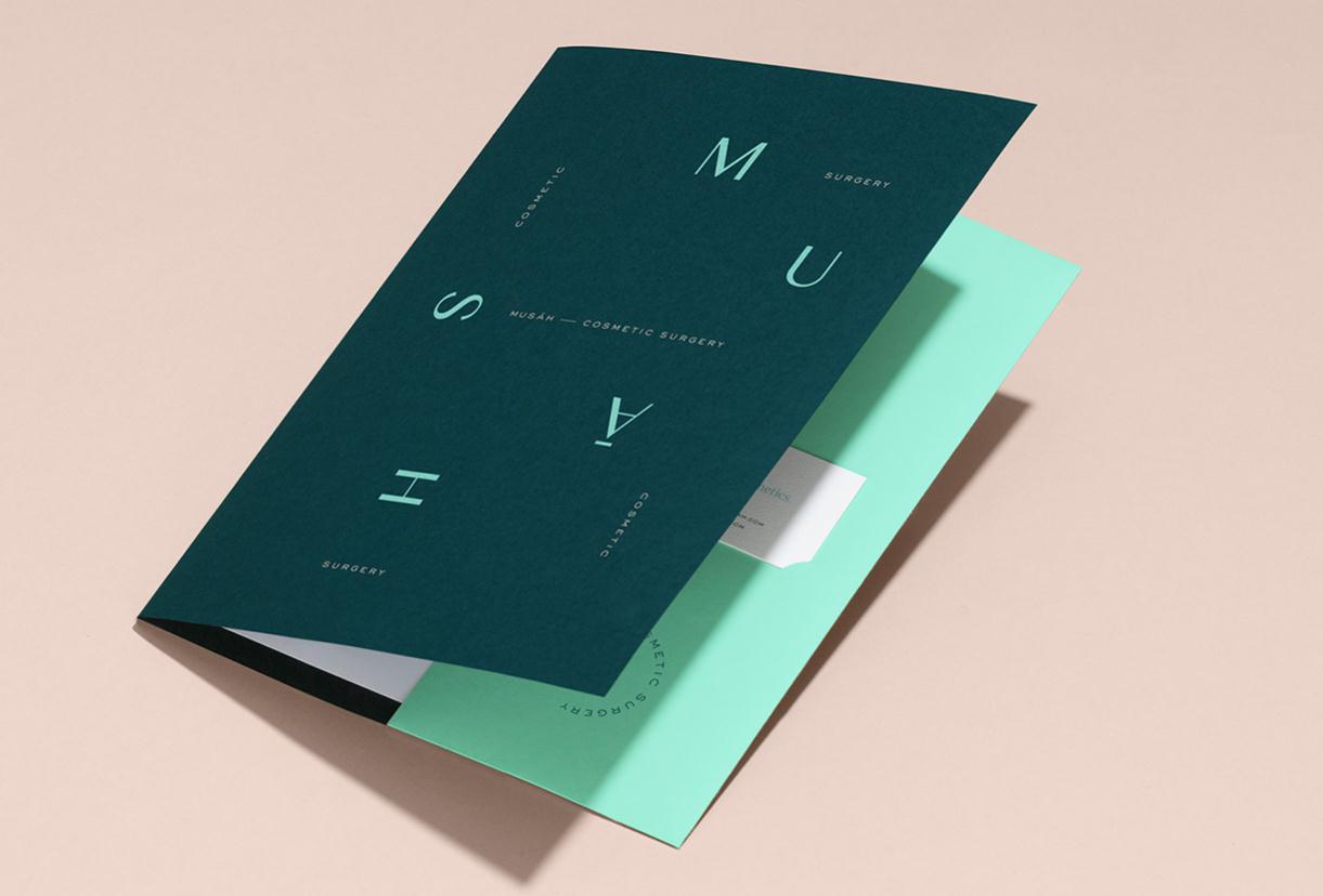 Musāh 美容整形外科診所品牌視覺(jué)形象VI設(shè)計(jì),藍(lán)綠色粉色三色搭配 Musāh 美容整形外科診所品牌視覺(jué)形象VI設(shè)計(jì),藍(lán)綠色粉色三色搭配