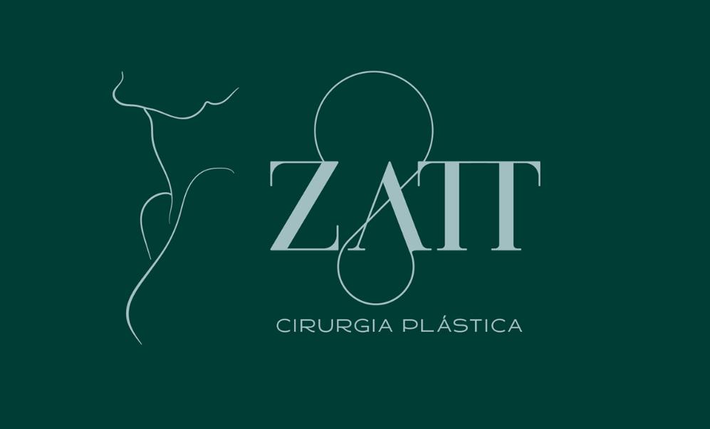 Zatt 美容整形外科診所logo設(shè)計(jì)vi設(shè)計(jì)，綠金配色清新精致風(fēng)格