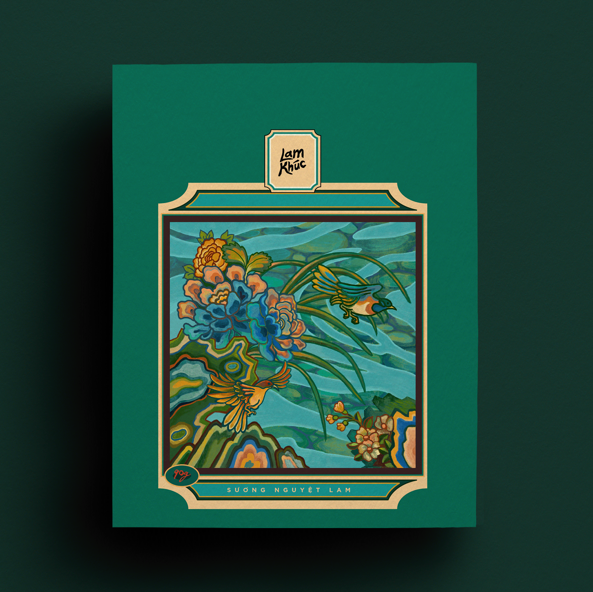 嵐曲越南茶葉包裝設(shè)計(jì),借鑒中國古韻景物繪畫精髓 嵐曲越南茶葉包裝設(shè)計(jì),借鑒中國古韻景物繪畫精髓