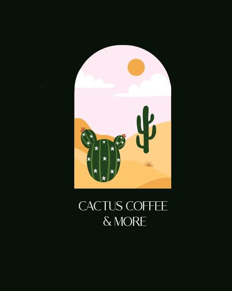 Cactus 咖啡店品牌視覺形象識別vi設(shè)計(jì)logo設(shè)計(jì)“沙漠元素形狀”