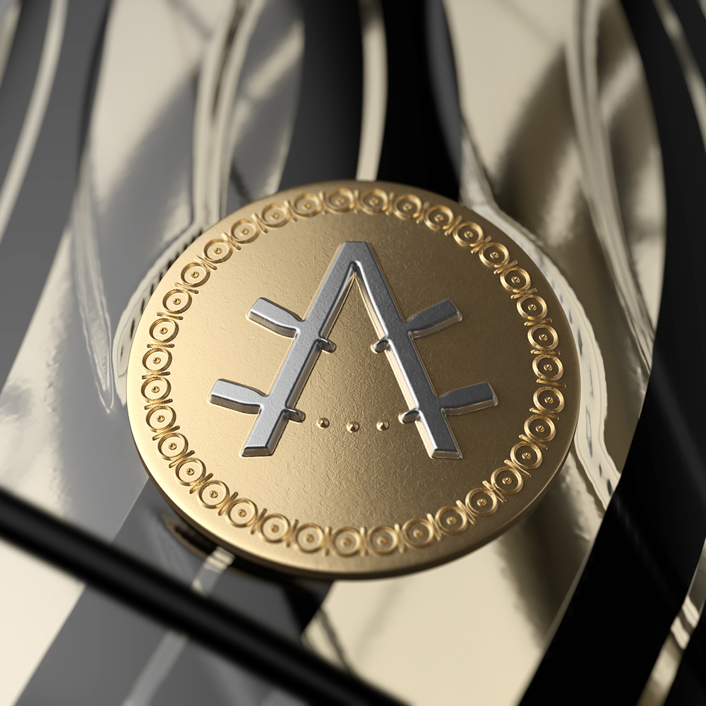 Azur 起泡酒包裝設(shè)計瓶型設(shè)計，黑金螺旋線條