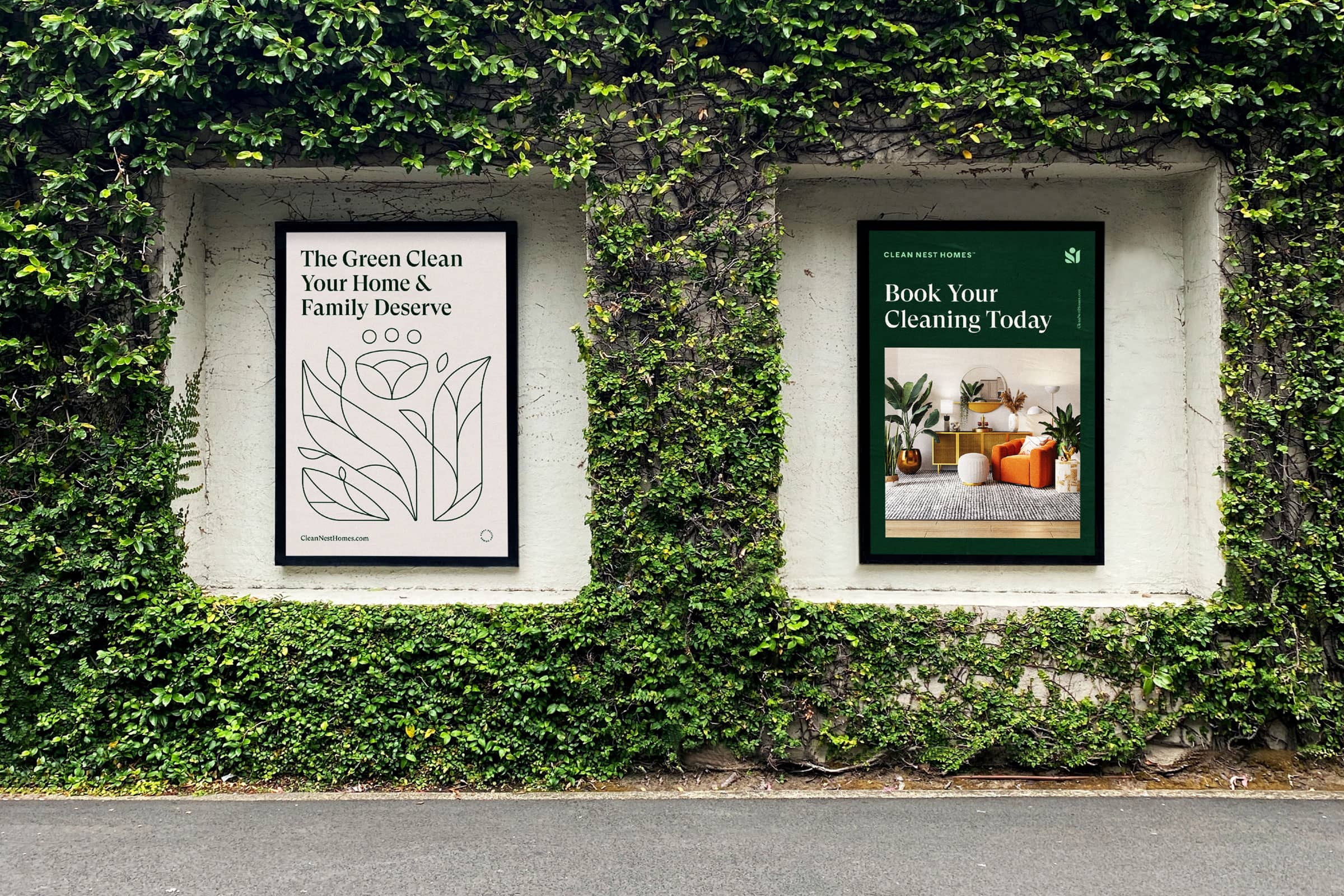 CNH全天然清潔公司logo設(shè)計(jì)“綠色花朵”元素