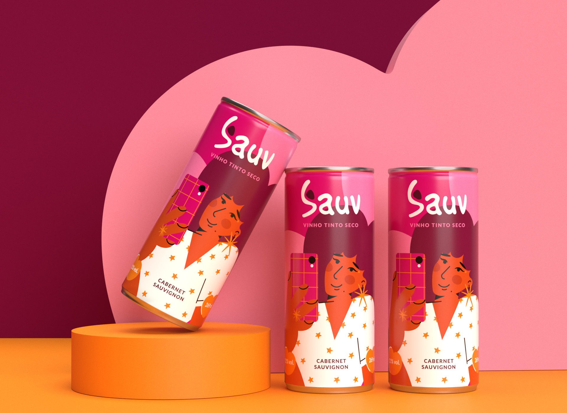 Sauv罐裝葡萄酒標(biāo)簽包裝設(shè)計(jì)和時(shí)尚人物插圖,開發(fā)年輕人更廣泛日常使用場景 Sauv罐裝葡萄酒標(biāo)簽包裝設(shè)計(jì)和時(shí)尚人物插圖,開發(fā)年輕人更廣泛日常使用場景