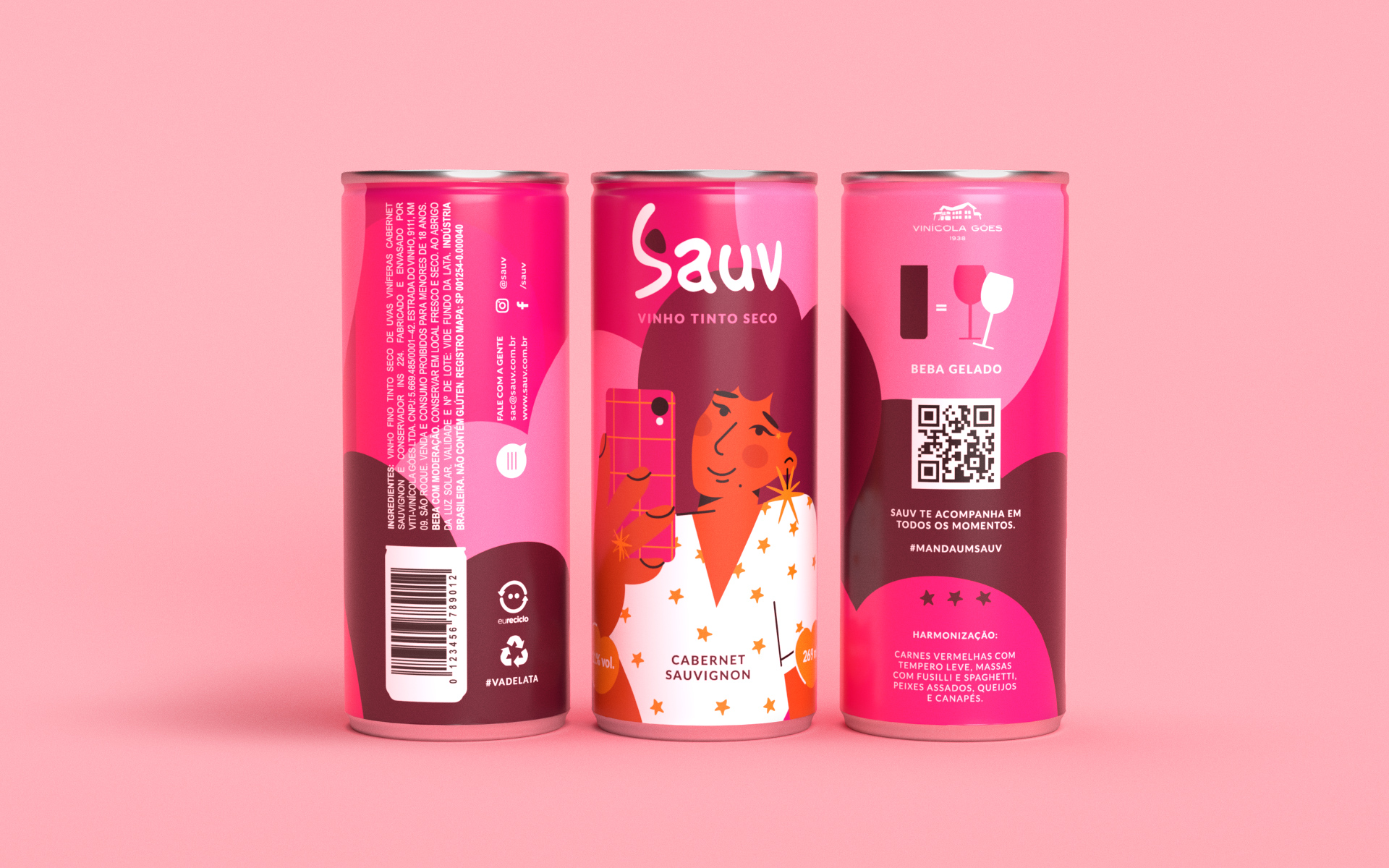 Sauv罐裝葡萄酒標(biāo)簽包裝設(shè)計(jì)和時(shí)尚人物插圖,開發(fā)年輕人更廣泛日常使用場景 Sauv罐裝葡萄酒標(biāo)簽包裝設(shè)計(jì)和時(shí)尚人物插圖,開發(fā)年輕人更廣泛日常使用場景