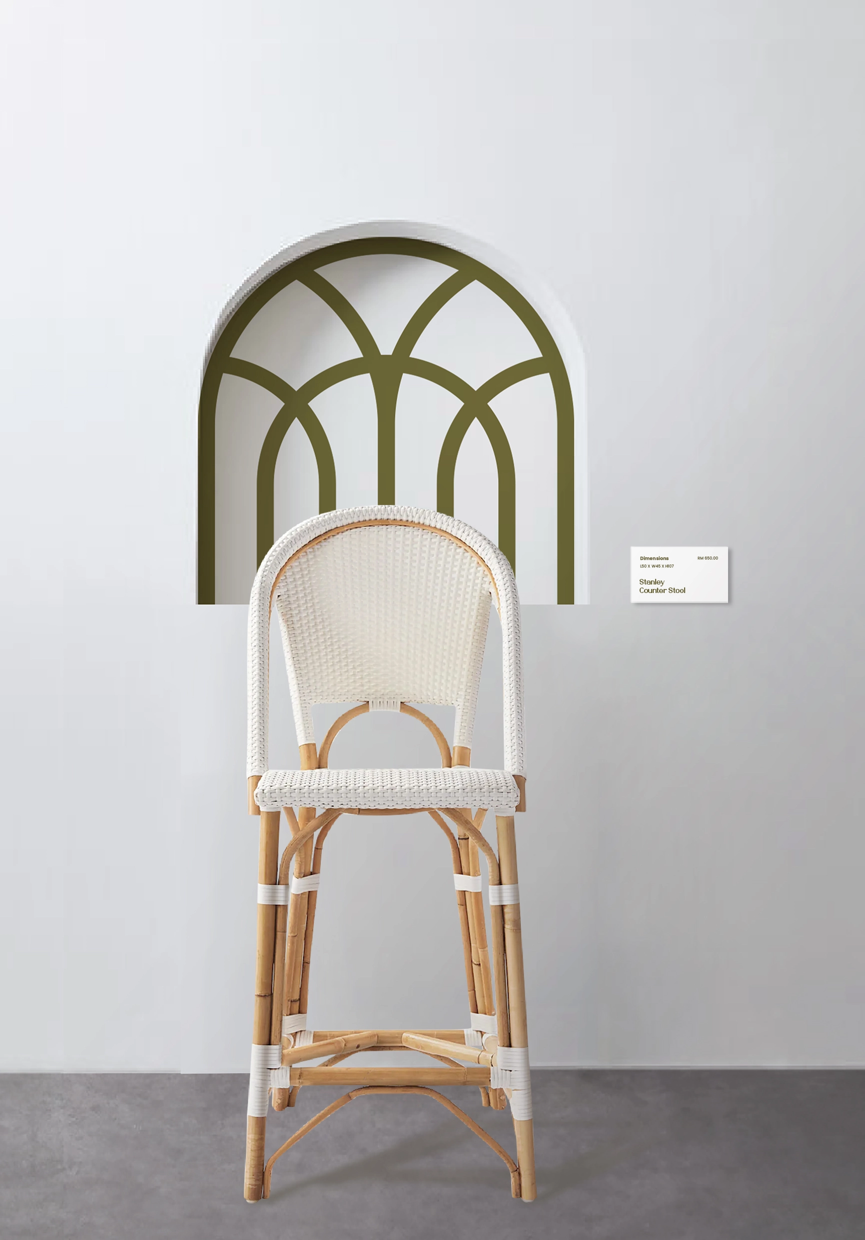 Kantan手工藤制家具家居裝飾公司品牌logo設(shè)計(jì)vi設(shè)計(jì)，標(biāo)志性家具、藤編和拱形窗戶(hù)組合