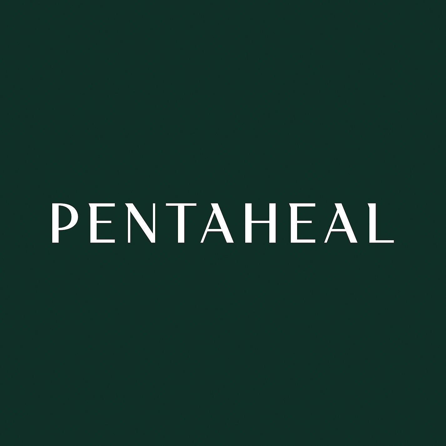 PENTAHEAL 私人醫(yī)療診所logo設(shè)計(jì)vi設(shè)計(jì)，字母P、T和H組成醫(yī)學(xué)十字符號