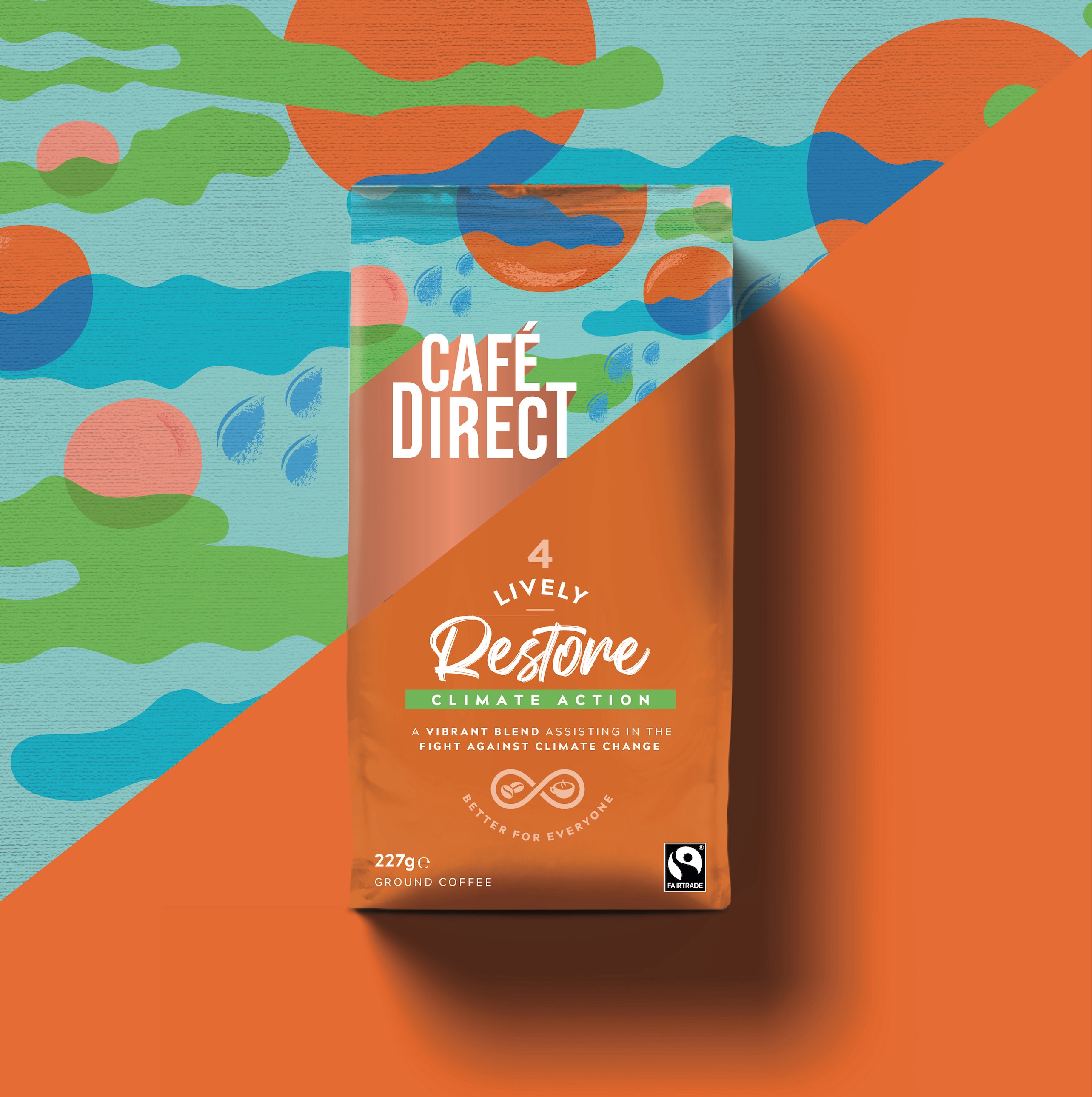 Cafédirect 袋裝咖啡包裝設(shè)計“斜版時尚年輕”風(fēng)格 Cafédirect 袋裝咖啡包裝設(shè)計“斜版時尚年輕”風(fēng)格