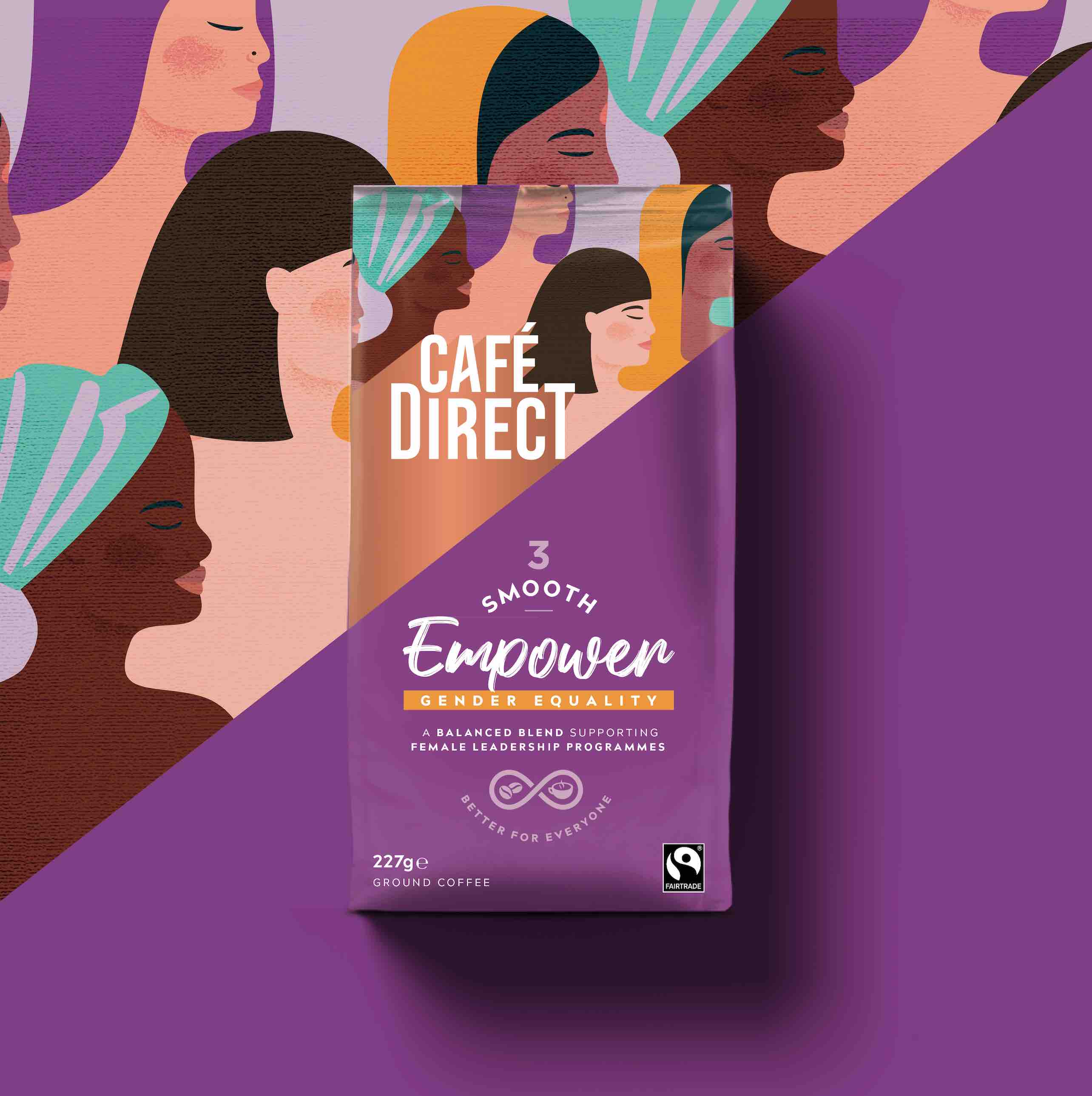 Cafédirect 袋裝咖啡包裝設(shè)計“斜版時尚年輕”風(fēng)格 Cafédirect 袋裝咖啡包裝設(shè)計“斜版時尚年輕”風(fēng)格
